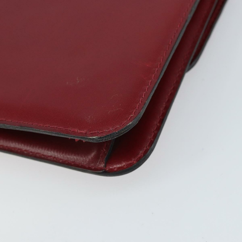 【日本直送】CELINE 鏈條肩背包 皮革 紅色 金色 正品 169898V-16