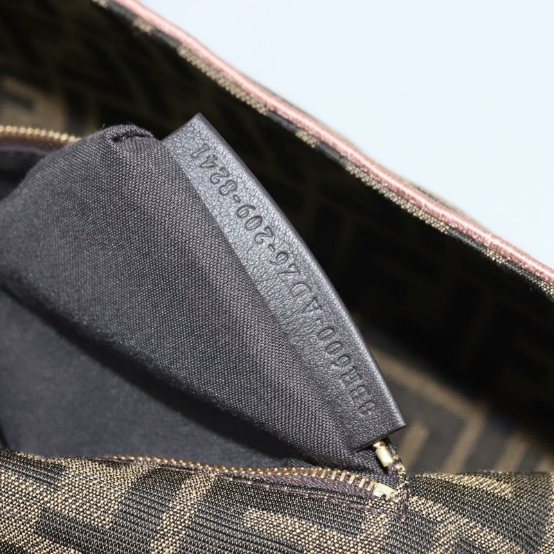 【日本直送】FENDI Zucca帆布單肩包，黑色、棕色、金色，正品編號169895SAM-10