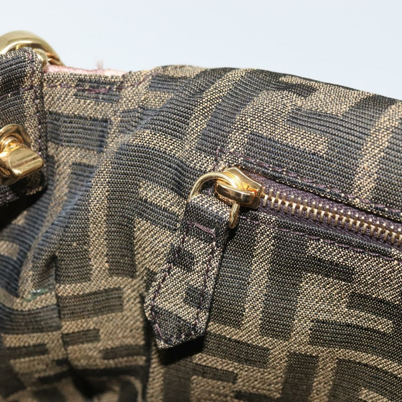 【日本直送】FENDI Zucca帆布單肩包，黑色、棕色、金色，正品編號169895SAM-27