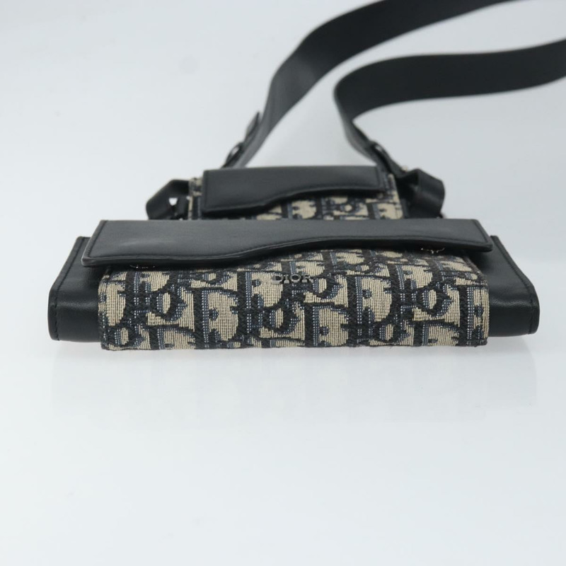 【日本直送】Christian Dior Trotter帆布Oblique Elite馬鞍包 海軍藍 正品 169716SAM-4