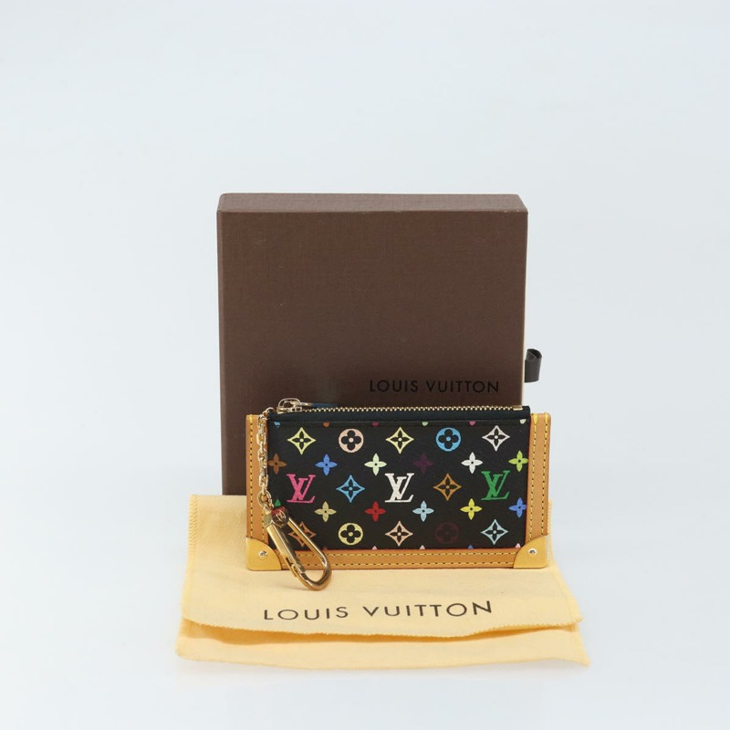 【日本直送】路易威登 (LOUIS VUITTON) 多色 Pochette Cles 零錢包 黑色 M13664 LV 正品 171366SAV-11
