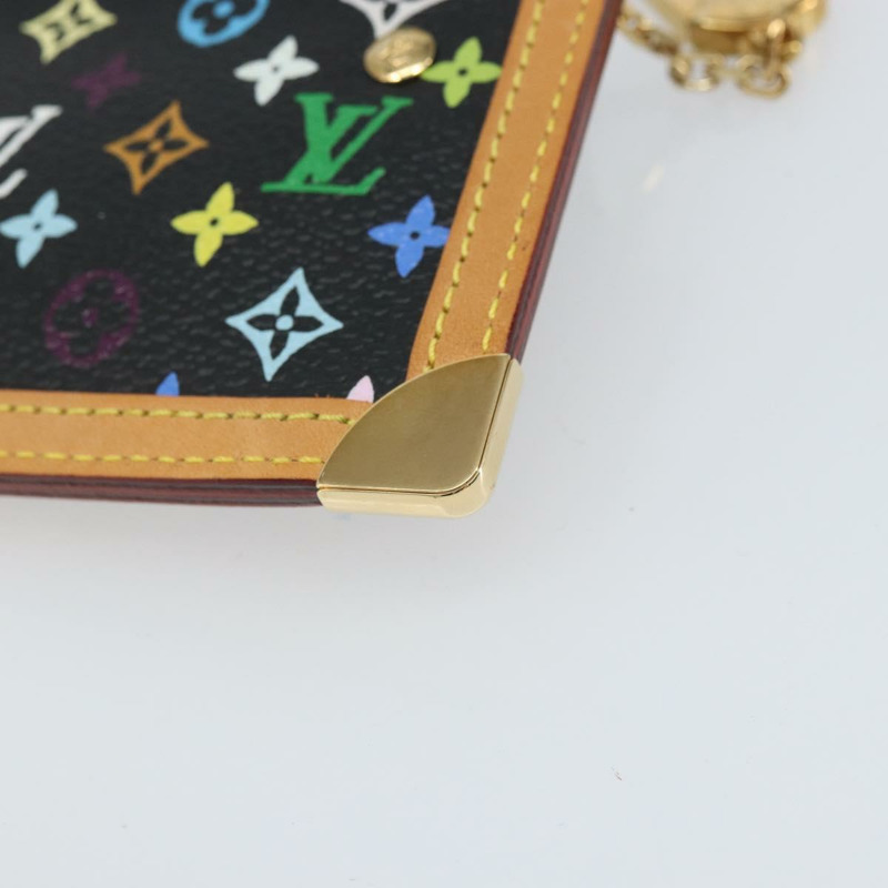 【日本直送】路易威登 (LOUIS VUITTON) 多色 Pochette Cles 零錢包 黑色 M13664 LV 正品 171366SAV-14
