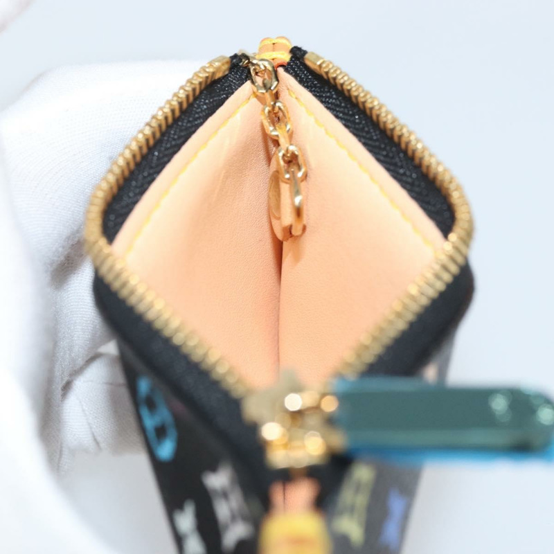 【日本直送】路易威登 (LOUIS VUITTON) 多色 Pochette Cles 零錢包 黑色 M13664 LV 正品 171366SAV-18