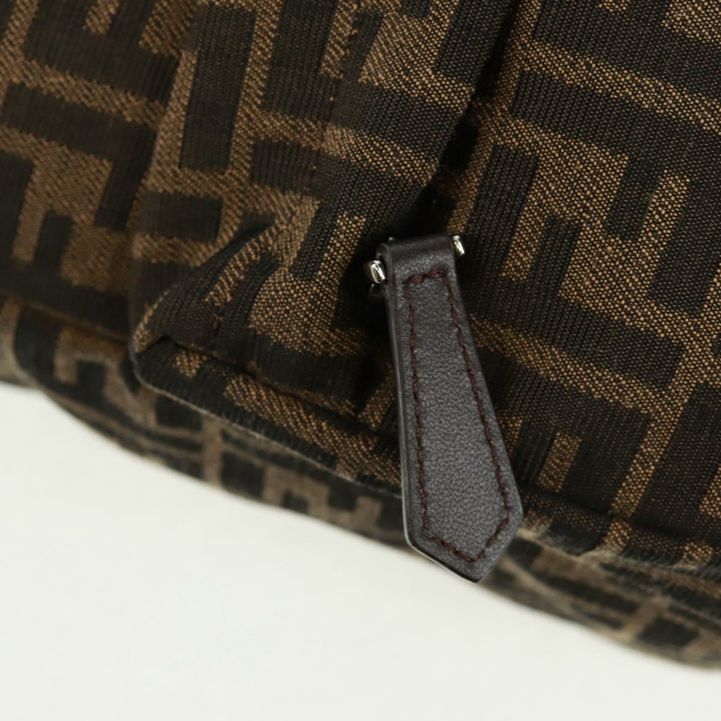 【日本直送】FENDI Zucca帆布Fendines斜背包 黑色棕色 正品 169704M-21