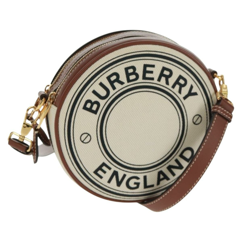 【日本直送】BURBERRY帆布肩包 米色 金色 正品 169776M-0