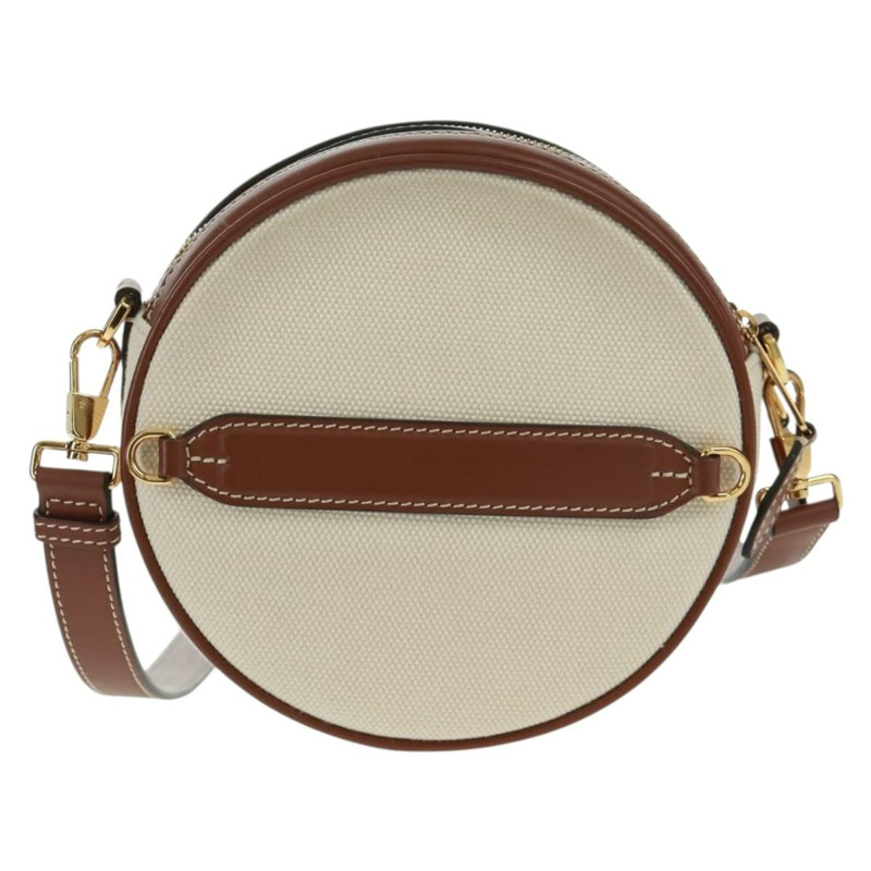 【日本直送】BURBERRY帆布肩包 米色 金色 正品 169776M-1