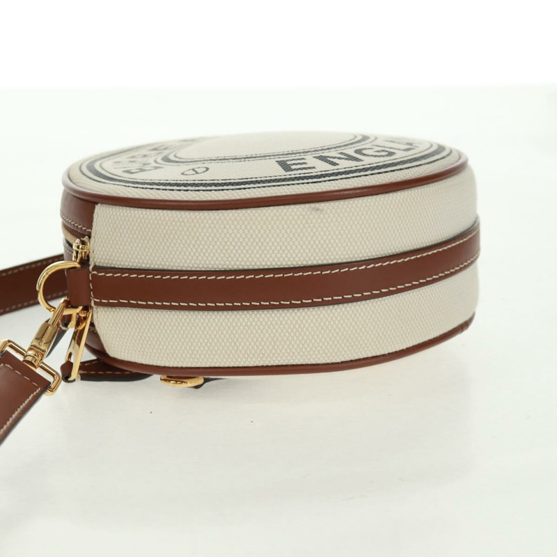 【日本直送】BURBERRY帆布肩包 米色 金色 正品 169776M-2