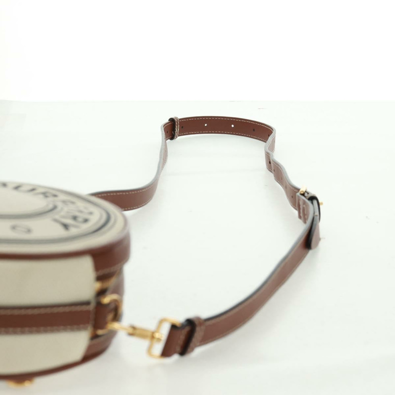 【日本直送】BURBERRY帆布肩包 米色 金色 正品 169776M-13