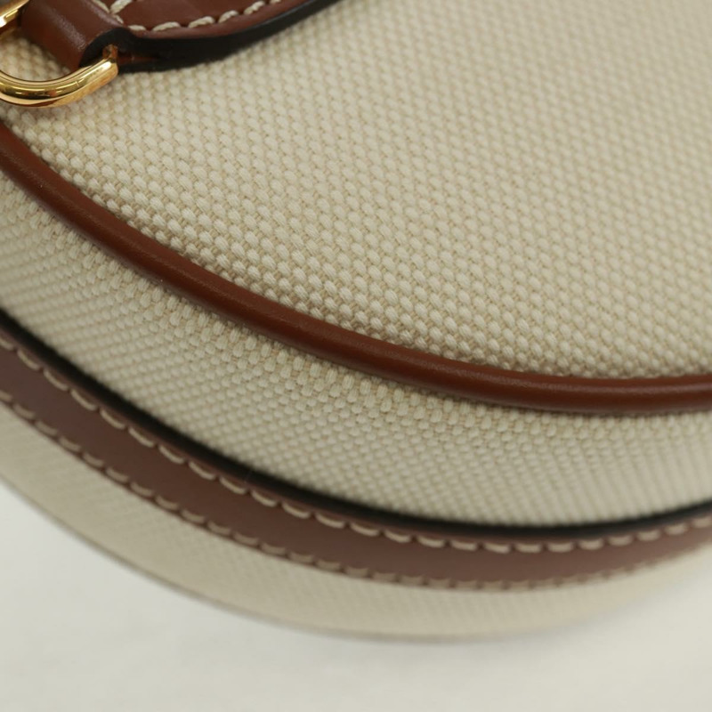 【日本直送】BURBERRY帆布肩包 米色 金色 正品 169776M-16