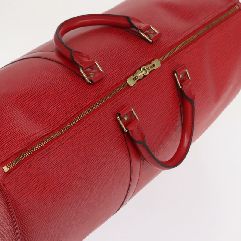【日本直送】路易威登 Epi Keepall 55 波士頓包 紅色 M42957 LV 正品 169814V-5