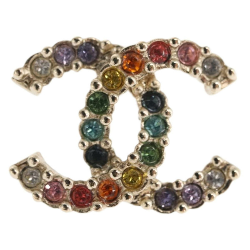 【日本直送】香奈兒 COCO 標誌穿孔金屬金色多色 CC 正品 171182SAM-7