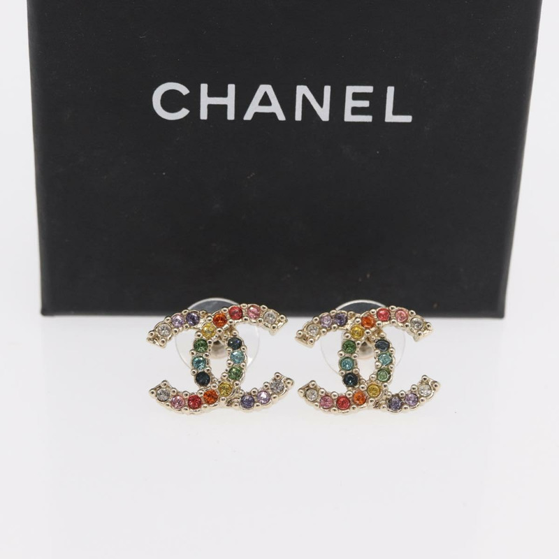 【日本直送】香奈兒 COCO 標誌穿孔金屬金色多色 CC 正品 171182SAM-13