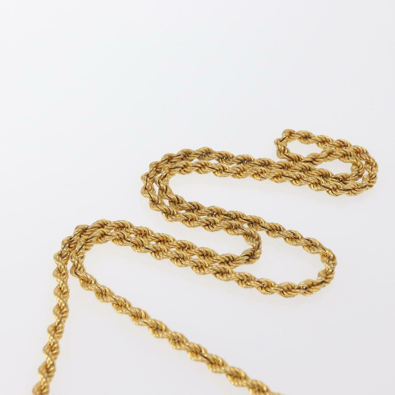 【日本直送】CELINE 鱷魚紋壓花黑色金色鏈條單肩包 Auth 169732V-7