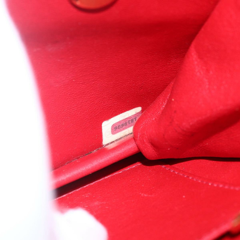 【日本直送】香奈兒 Matelasse 23 雙旋扣鏈條包，羊皮材質，紅色，CC 標誌，正品編號 166468SAM-10