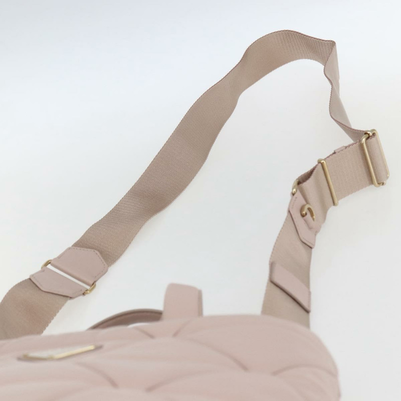 【日本直送】PRADA 手提包 皮革 兩用 粉金配色 正品 165567SAM-14