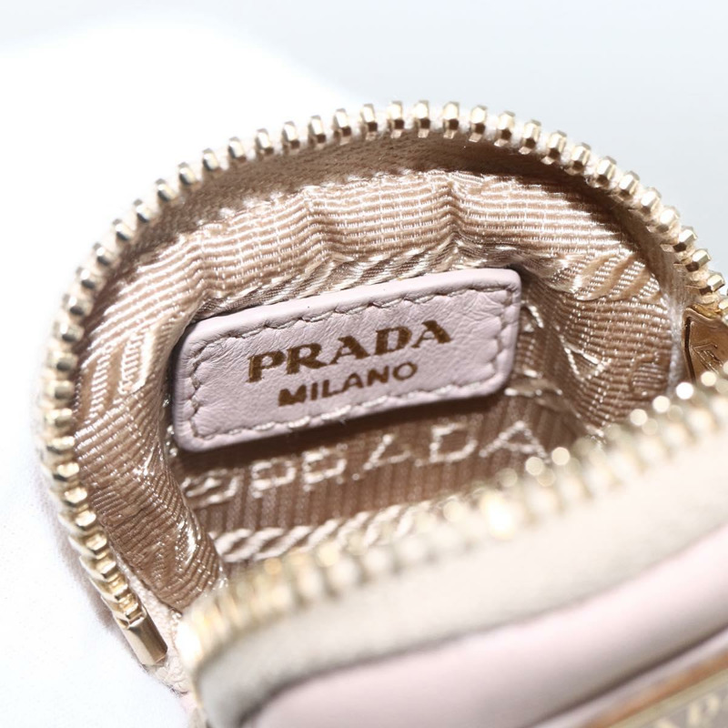 【日本直送】PRADA 手提包 皮革 兩用 粉金配色 正品 165567SAM-30