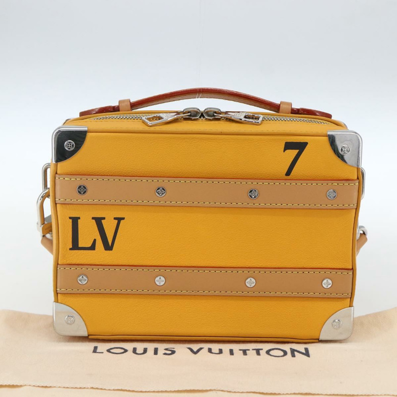 【日本直送】路易威登軟柄旅行箱包，皮革，藏紅花色，M59669，LV正品，編號165565SAM-11