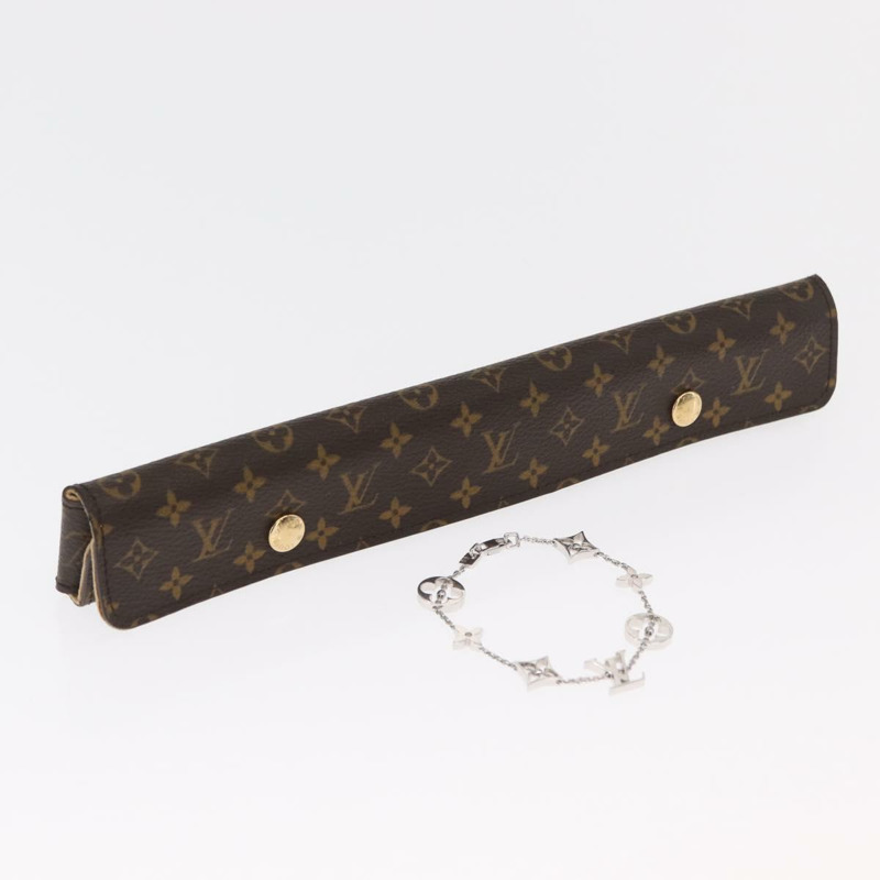 【日本直送】路易威登 (LOUIS VUITTON) 黃銅 Monogram 鍊式手鐲 18K 金 750 Q95011 正品 169935SM-25