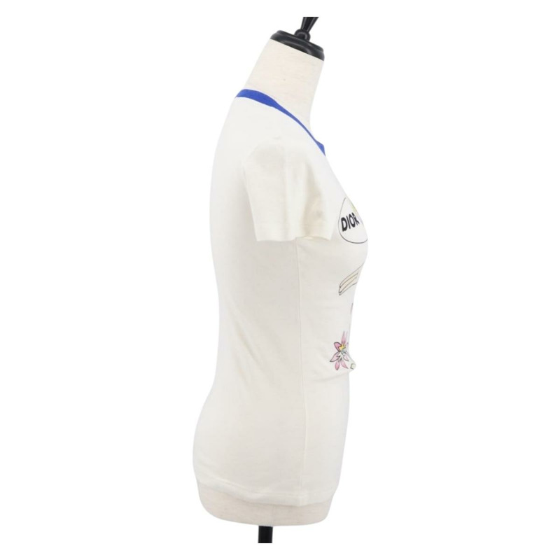 【日本直送】Christian Dior 短袖T卹，純棉，白色，正品 166469SM-3