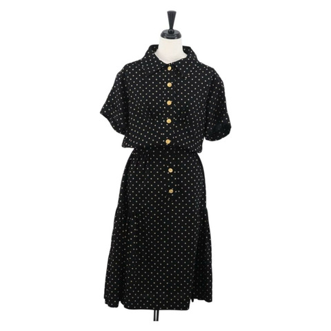 香奈兒 (CHANEL) 黑色絲綢單品 CC Auth 169945M