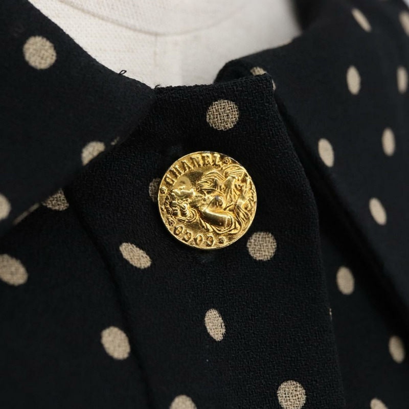 【日本直送】香奈兒 (CHANEL) 黑色絲綢單品 CC Auth 169945M-5