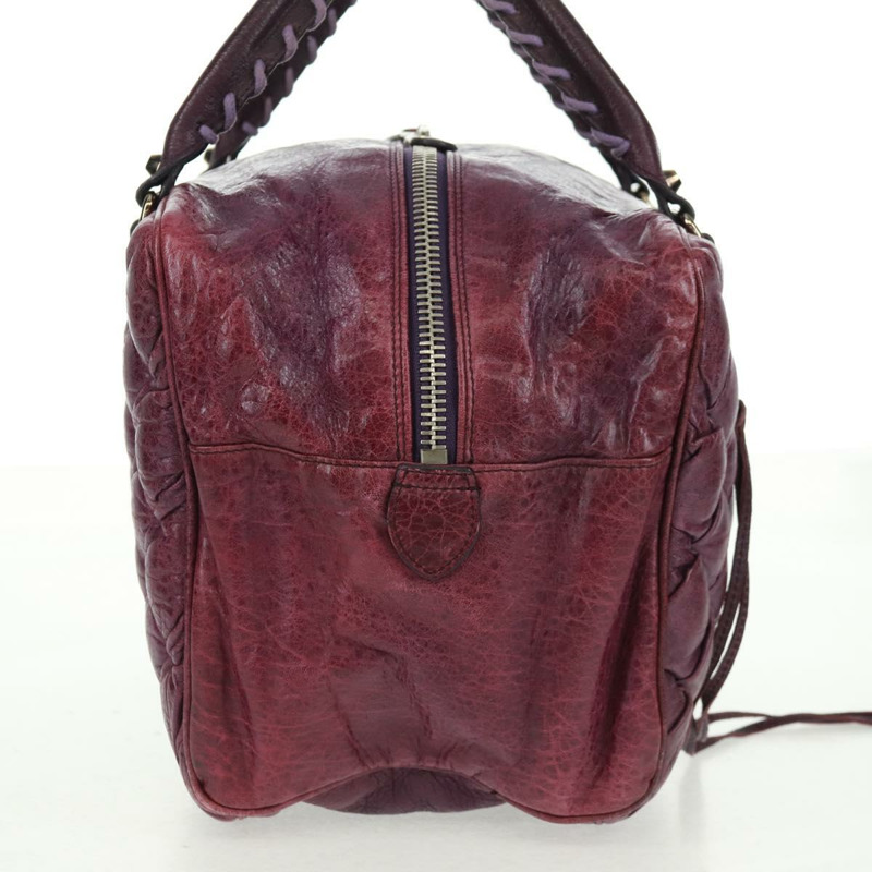 【日本直送】BALENCIAGA Matelasse 手提包，紫色/銀色皮革，貨號 168031，正品編號 170640V-3