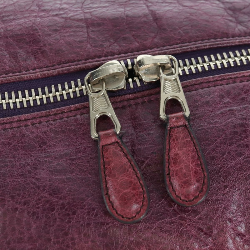 【日本直送】BALENCIAGA Matelasse 手提包，紫色/銀色皮革，貨號 168031，正品編號 170640V-19