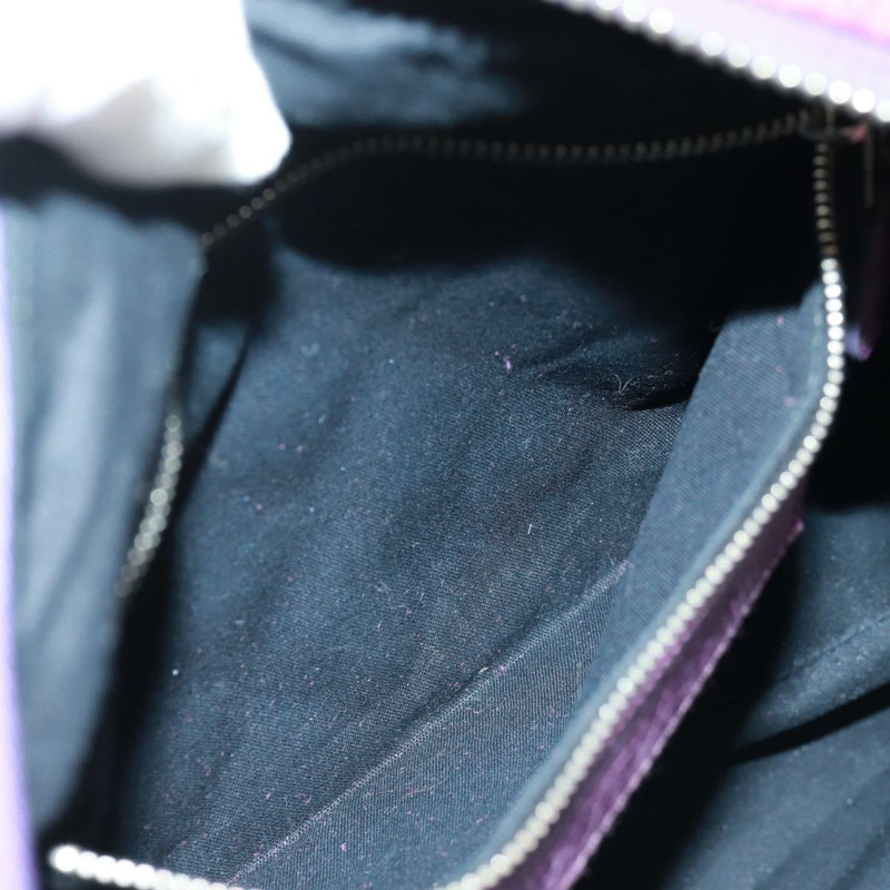 【日本直送】BALENCIAGA Matelasse 手提包，紫色/銀色皮革，貨號 168031，正品編號 170640V-24