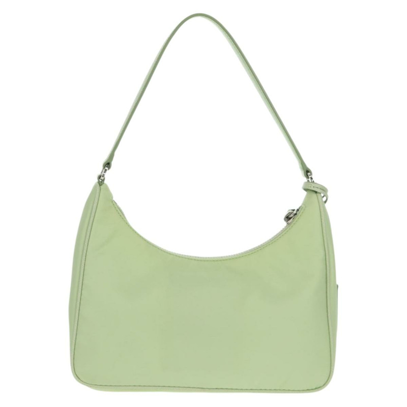 【日本直送】PRADA 尼龍綠色銀色配件包 Auth 170677M-1