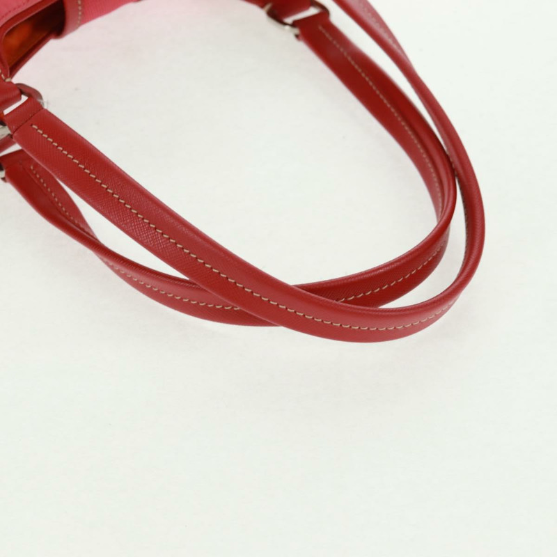 【日本直送】PRADA 手提包 尼龍皮革 粉紅色 銀色 正品 171019V-6
