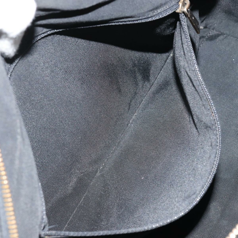 【日本直送】香奈兒 (CHANEL) 野性縫線手提包，黑色皮革，金色雙C標誌，正品 BA10500V-21