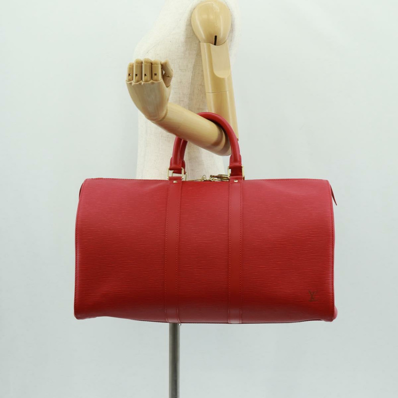 【日本直送】路易威登 Epi Keepall 45 波士頓包 紅色 M42977 LV 正品 171030SAV-20