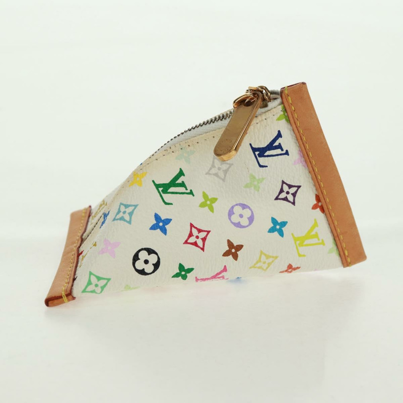 【日本直送】路易威登 Monogram Multicolor Berlango 白色零錢包 M58028 正品 BA10526V-2