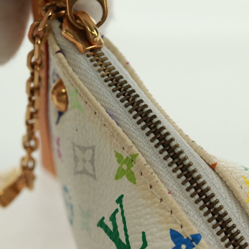 【日本直送】路易威登 Monogram Multicolor Berlango 白色零錢包 M58028 正品 BA10526V-8