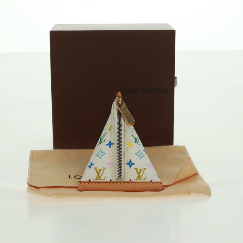 【日本直送】路易威登 Monogram Multicolor Berlango 白色零錢包 M58028 正品 BA10526V-11