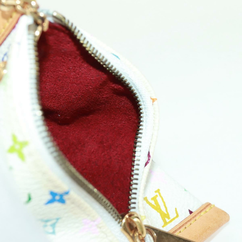 【日本直送】路易威登 Monogram Multicolor Berlango 白色零錢包 M58028 正品 BA10526V-18