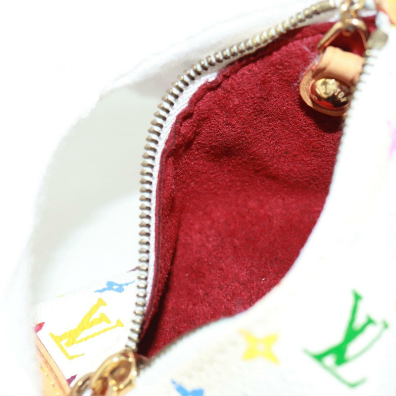 【日本直送】路易威登 Monogram Multicolor Berlango 白色零錢包 M58028 正品 BA10526V-19