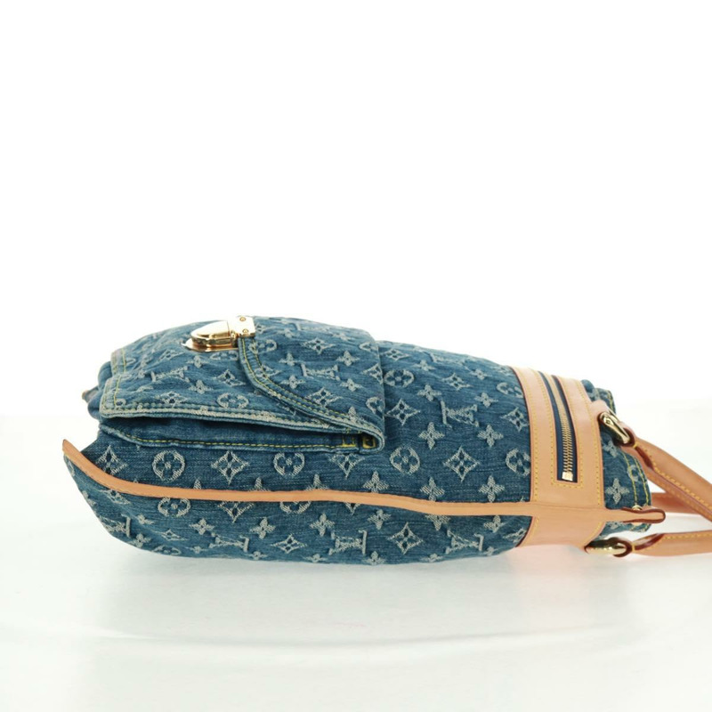【日本直送】路易威登 Monogram Denim 平底購物手提包 藍色 M95018 正品 BA10551SAM-3