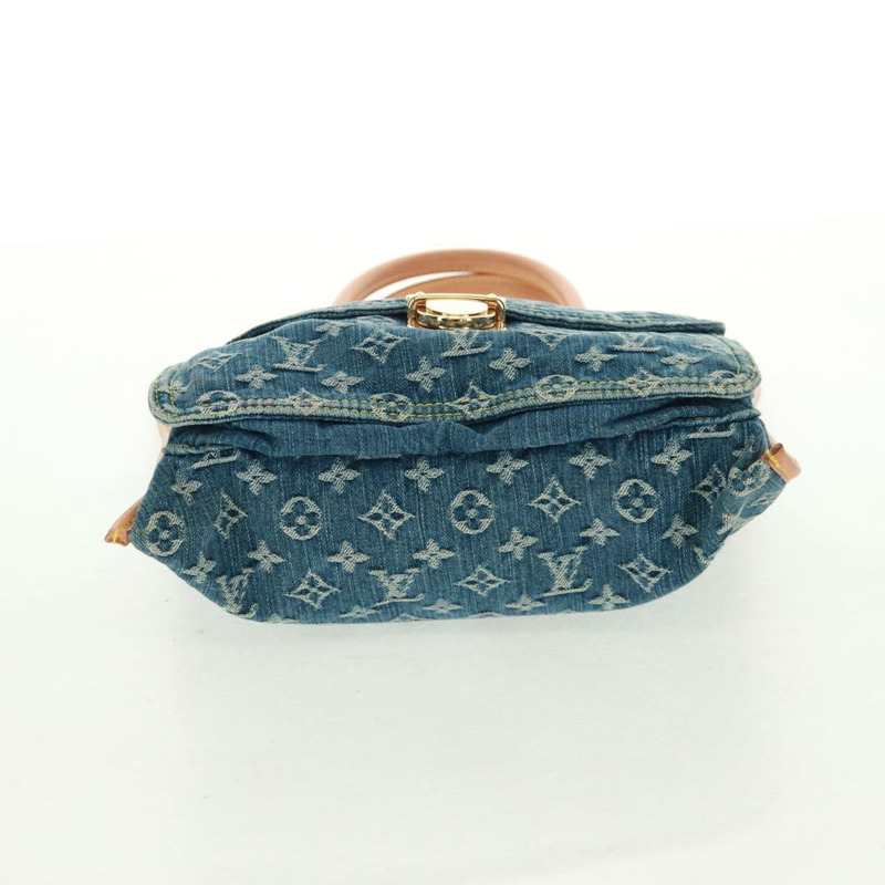【日本直送】路易威登 Monogram Denim 平底購物手提包 藍色 M95018 正品 BA10551SAM-4