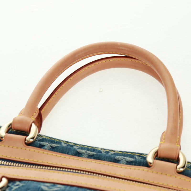 【日本直送】路易威登 Monogram Denim 平底購物手提包 藍色 M95018 正品 BA10551SAM-7