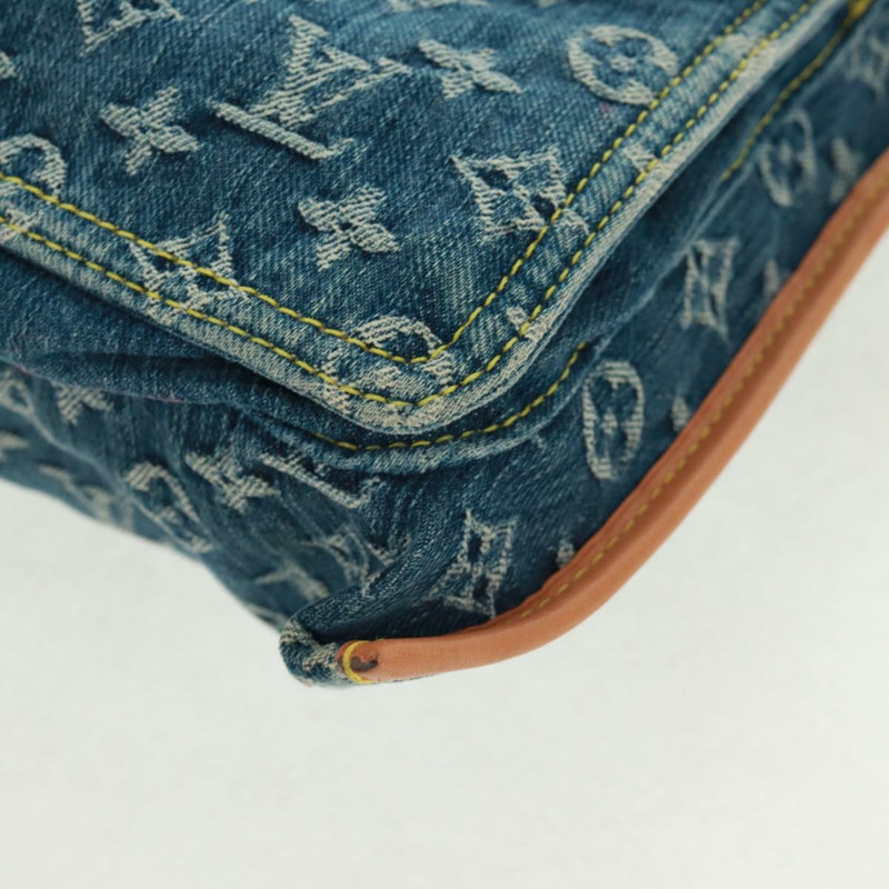 【日本直送】路易威登 Monogram Denim 平底購物手提包 藍色 M95018 正品 BA10551SAM-13