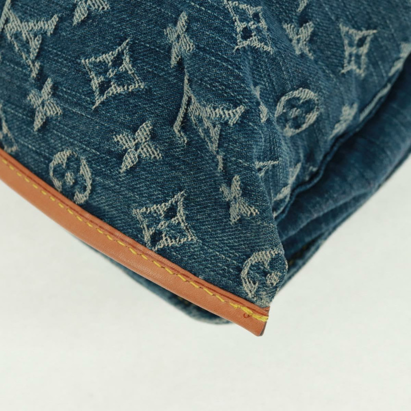 【日本直送】路易威登 Monogram Denim 平底購物手提包 藍色 M95018 正品 BA10551SAM-14