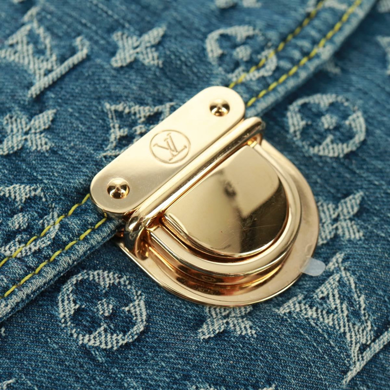 【日本直送】路易威登 Monogram Denim 平底購物手提包 藍色 M95018 正品 BA10551SAM-16