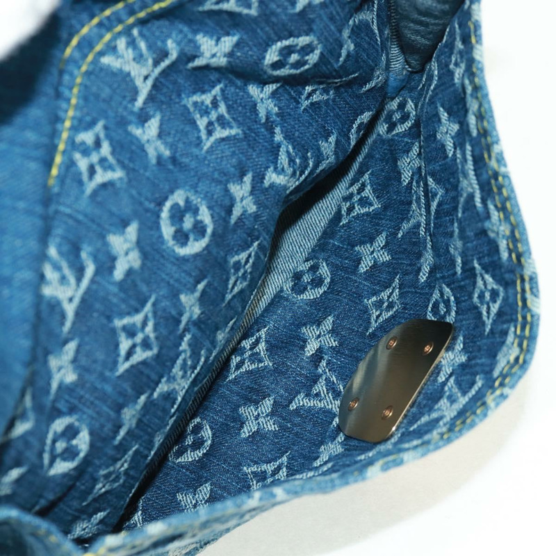【日本直送】路易威登 Monogram Denim 平底購物手提包 藍色 M95018 正品 BA10551SAM-18