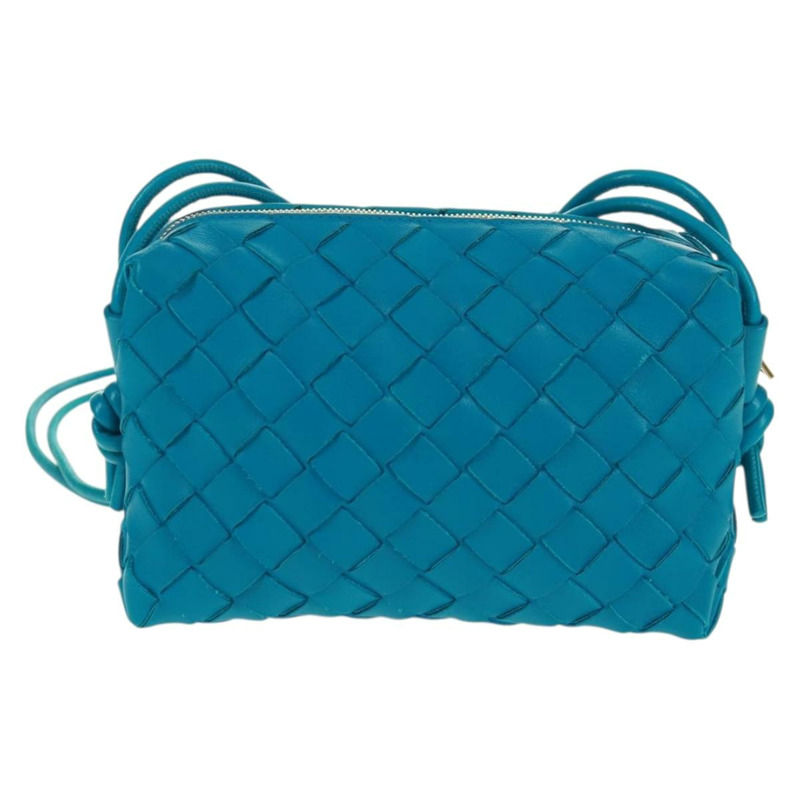 【日本直送】BOTTEGA VENETA INTRECCIATO 單肩包皮革藍金正品 BA10549SM-1