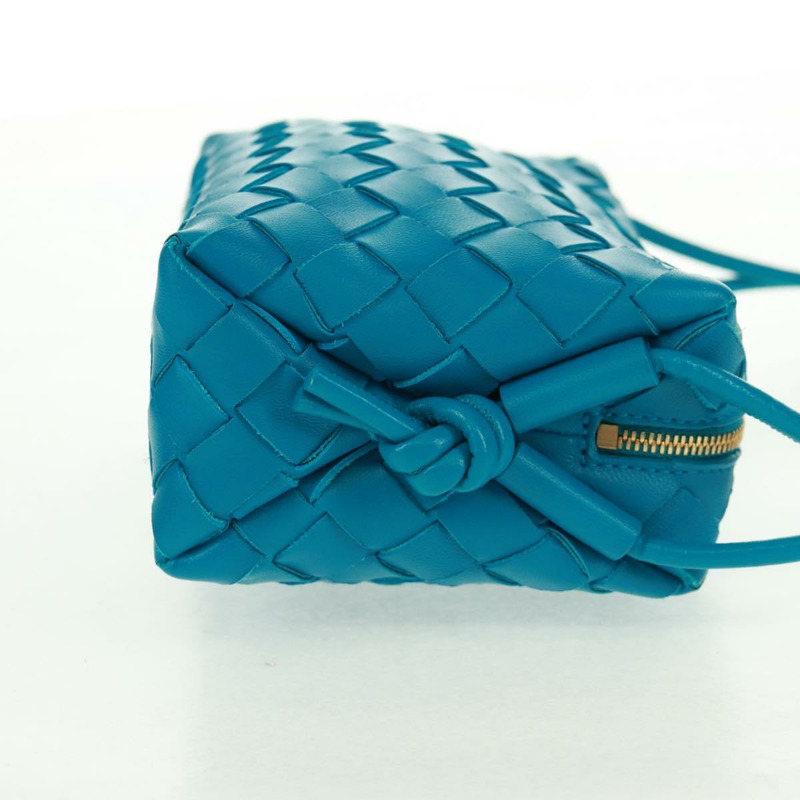 【日本直送】BOTTEGA VENETA INTRECCIATO 單肩包皮革藍金正品 BA10549SM-3