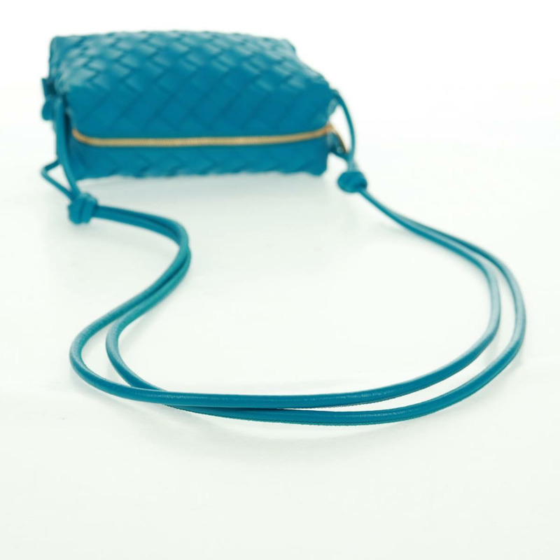 【日本直送】BOTTEGA VENETA INTRECCIATO 單肩包皮革藍金正品 BA10549SM-6
