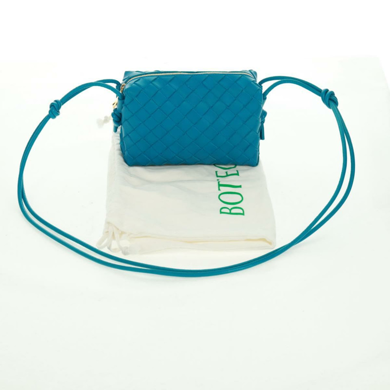 【日本直送】BOTTEGA VENETA INTRECCIATO 單肩包皮革藍金正品 BA10549SM-11