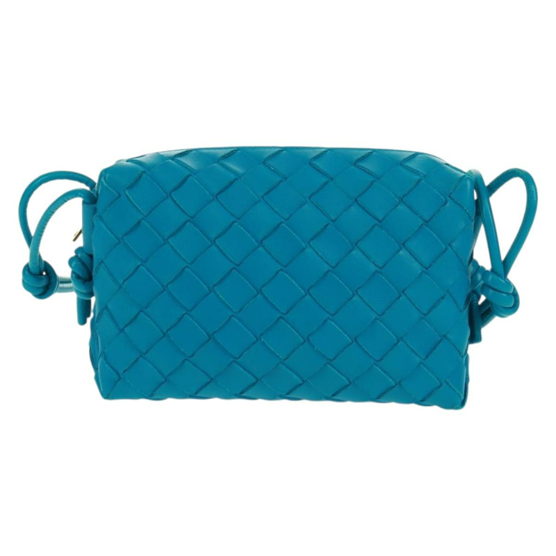 【日本直送】BOTTEGA VENETA INTRECCIATO 單肩包皮革藍金正品 BA10549SM-12