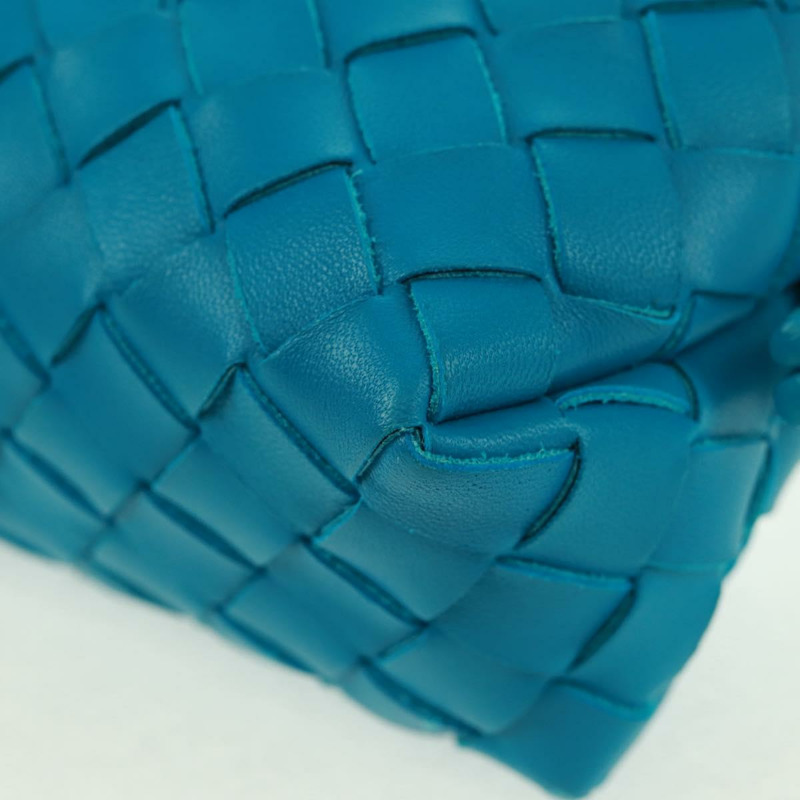 【日本直送】BOTTEGA VENETA INTRECCIATO 單肩包皮革藍金正品 BA10549SM-16